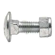 Skrue med mutter M12x1,75x45-8.8, for sterke og holdbare fester.