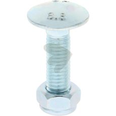 Skrue med mutter M8x1,25x30-8.8, ideell for lave til middels høye belastninger.