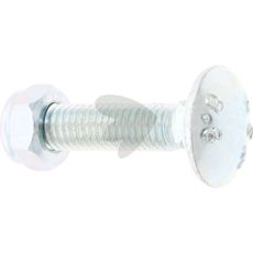 Skrue med mutter M8x1.25x35-8.8, perfekt for bruk innen landbruk og bygg.