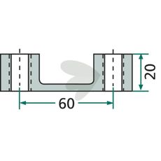 Kraftig bøylemutter HD M16x1,5, ideell for tunge maskiner og kjøretøy.
