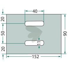 Kvalitetsskrapeplate Eberhardt 300142, ideell for effektiv materialhåndtering.