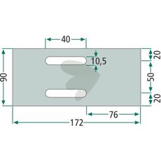 Holdbar skrapeplate fra Eberhardt, designet for pålitelig ytelse og langvarig bruk.