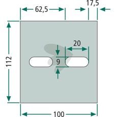 Skrapeplate Lely, artikkel 1.1645.2944.0, egnet for flere landbruksmaskiner.