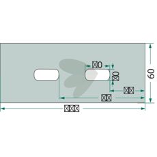 Skrapeplate Lemken, artikkel 7874625, konstruert for avanserte traktormaskiner.