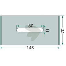Holdbar skrapeplate Niemeyer, perfekt for landbruk og entreprenør.