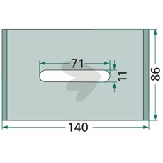 Skrapeplate Niemeyer av høy kvalitet, passer til flere maskiner.