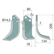 Freskniv høyre, 73000107421V, perfekte valg for presise kutt.