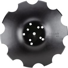 Tallerken tagget Ø510 mm, tilpasset for Agrisem 8 festepunkter, for effektivt jordbruk.