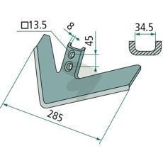 Gåsefotblad 285, viktig for effektiv jordbearbeiding og plantevekst.