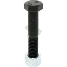 Skrue med låsemutter, sikrer holdbar og stabil montering under belastning.