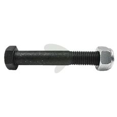 Skrue med mutter M16x2x100 mm, 10.9, ideell for robust montering.
