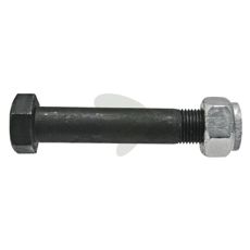 5/8" UNF skrue med mutter, 84 mm lang og kraftig, perfekt for tunge oppgaver.