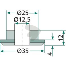 Ytre foring 8209895, vesentlig for stabilitet og funksjon i landbruksmaskiner.
