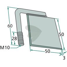 Luftplate, viktig komponent for gressklippere og andre hageredskaper.