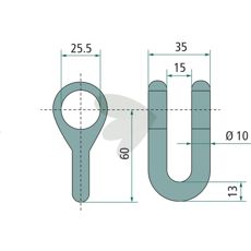 Spearhead sjakel 35mm fra Bomford, gir stabilitet og styrke.