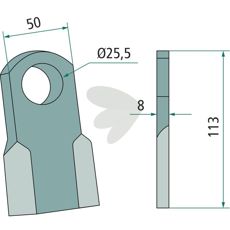 Kniv 18063-BRT-14, designet for å gi effektiv og presis skjæring.