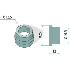 Indre bøsning 127040050, en viktig komponent for holdbarhet og funksjonalitet.