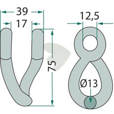 Sjakkel 912200891, solid og sikker for bruk i maskiner.