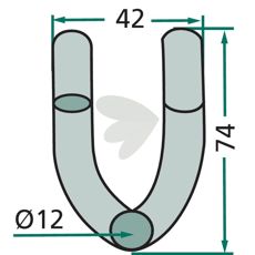 Sjakkel Epoke 42mm, holdbar og pålitelig for dine tunge løftebehov.