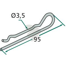 Fjærsplint for Epoke og Turner, sikker og effektiv for montering.