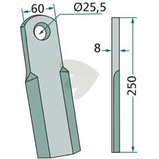 Rett kniv 901019, laget for å tåle krevende landbruksoppgaver.