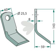 Y-slag designet for steinete grunn, effektiv i tøffe forhold.