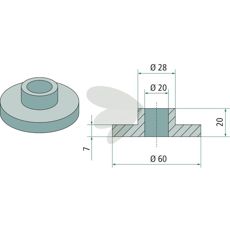 Indre bushing 800-010, nødvendig del for effektiv drift av maskiner.