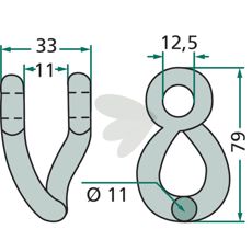 Sjakkel Herder, 33mm, en viktig del for å sikre effektiv drift av landbruksmaskiner.