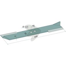 Rett kniv 6 mm tykk, spesifikt designet for Hymach-maskiner.