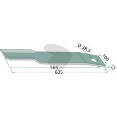 Venstre kniv H401-026, produsert for å maksimere arbeidskapasitet.