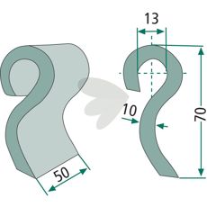 Slag for 945000901, robust og holdbar design for effektiv bruk i felt.