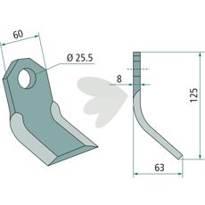 Y-kvist 60X125mm for Breviglieri, øker produktiviteten markant.