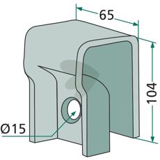 Robust feste for effektiv montering og stabilitet under bruk.