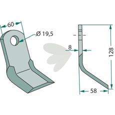 Y-kvist kompatibel med John Deere, holdbar og av høy kvalitet for effektivitet.