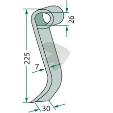 Holdbar kvist for effektiv kraftoverføring i arbeidsmaskiner.