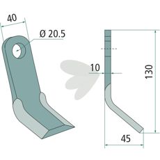 Y-slag fra M.E.A.A.T. med 20,5 mm hull, ideell for kraftfull bruk.
