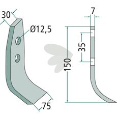 Blad Gyro Nicolas 12170100, høykvalitativ del for effektiv maskindrift.