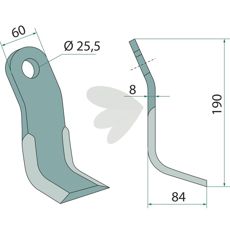 Y-slag for Peruzzo, designet for optimale resultater i jordbruk.