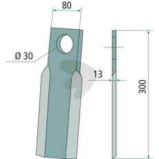 Procomas kniv, utformet for holdbarhet og presisjon i jordbruksarbeid.