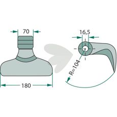 Hammerstein 16,5 mm 0901016, perfekt for spesialiserte og nøyaktige oppgaver.