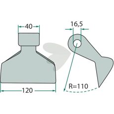 Hammarslaga 16,5 mm 7770713, et kvalitetsverktøy for effektivt arbeid.