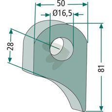 Holdbart feste 81X50X16,5 for kvalitetsinstallasjon av maskiner.