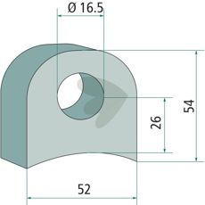 Feste 52X54X26X16,5, perfekt for landbruksutstyr og maskiner.