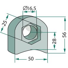 Feste 56X50X25X16,5 for maksimal holdbarhet og sikkerhet.