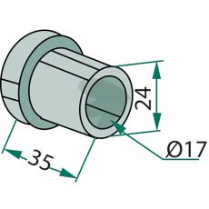 Indre bussing 103032, en viktig reservedel for korrekt funksjon.