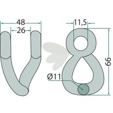 Sjakkel Ferri 48mm, perfekt for Noremat og Rousseau applikasjoner.