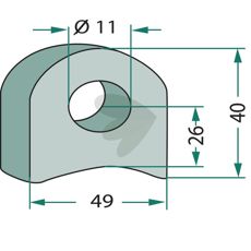 Feste 40x49x11, sikrer stabilitet i forskjellige maskinkomponenter.