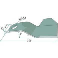 Høyre kniv for forskjellige anvendelser i landbruk, høy kvalitet og presisjon.