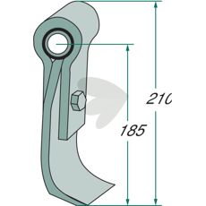 Komplett slegge med feste, ideell løsning for landbruk og skogsbruk.