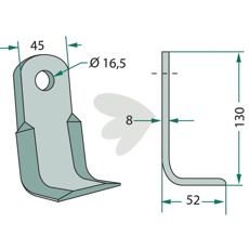 Allsidig vinkelkniv designet for presisjonskutt i forskjellige materialer.